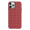 iPhone 12 Opulent Art Deco Phone Case in Red