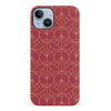 iPhone 14 Plus Opulent Art Deco Phone Case in Red