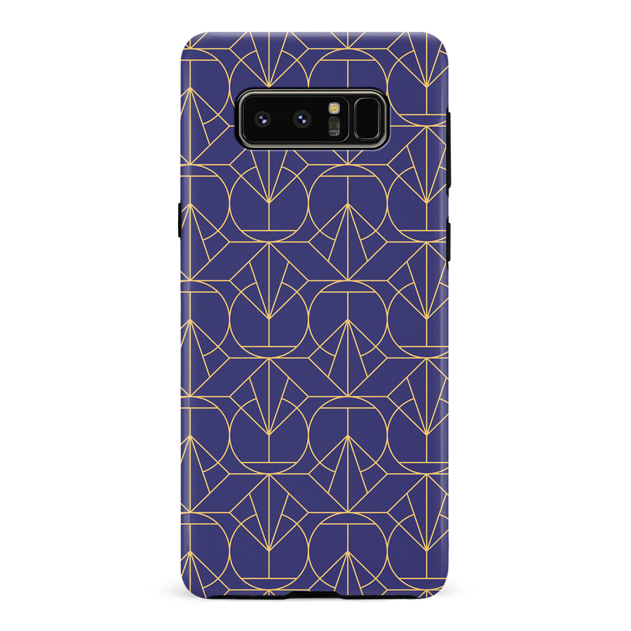 Samsung Galaxy Note 8 Opulent Art Deco Phone Case in Purple
