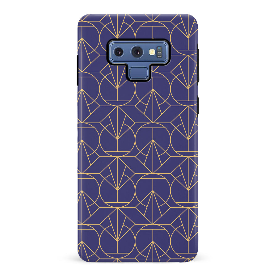 Samsung Galaxy Note 9 Opulent Art Deco Phone Case in Purple