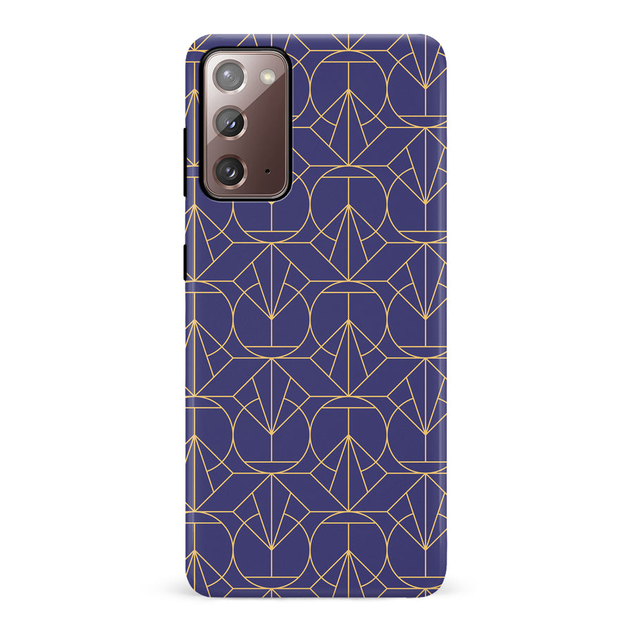 Samsung Galaxy Note 20 Opulent Art Deco Phone Case in Purple