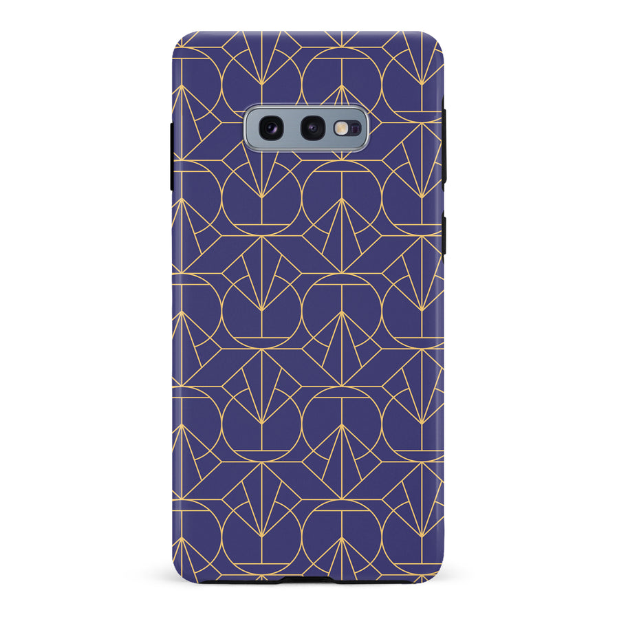 Samsung Galaxy S10e Opulent Art Deco Phone Case in Purple
