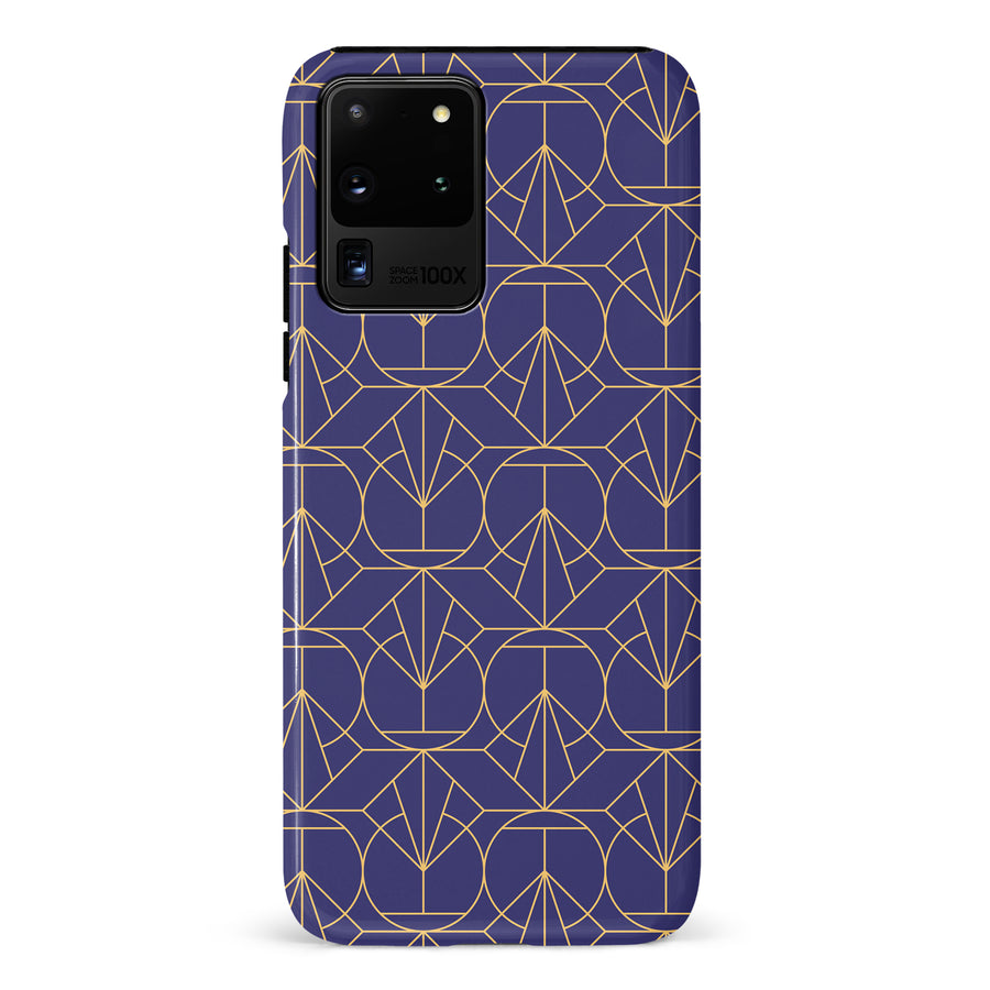 Samsung Galaxy S20 Ultra Opulent Art Deco Phone Case in Purple