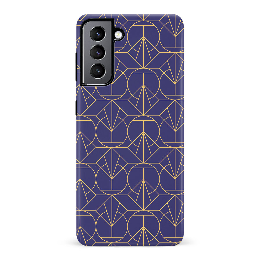Samsung Galaxy S22 Opulent Art Deco Phone Case in Purple
