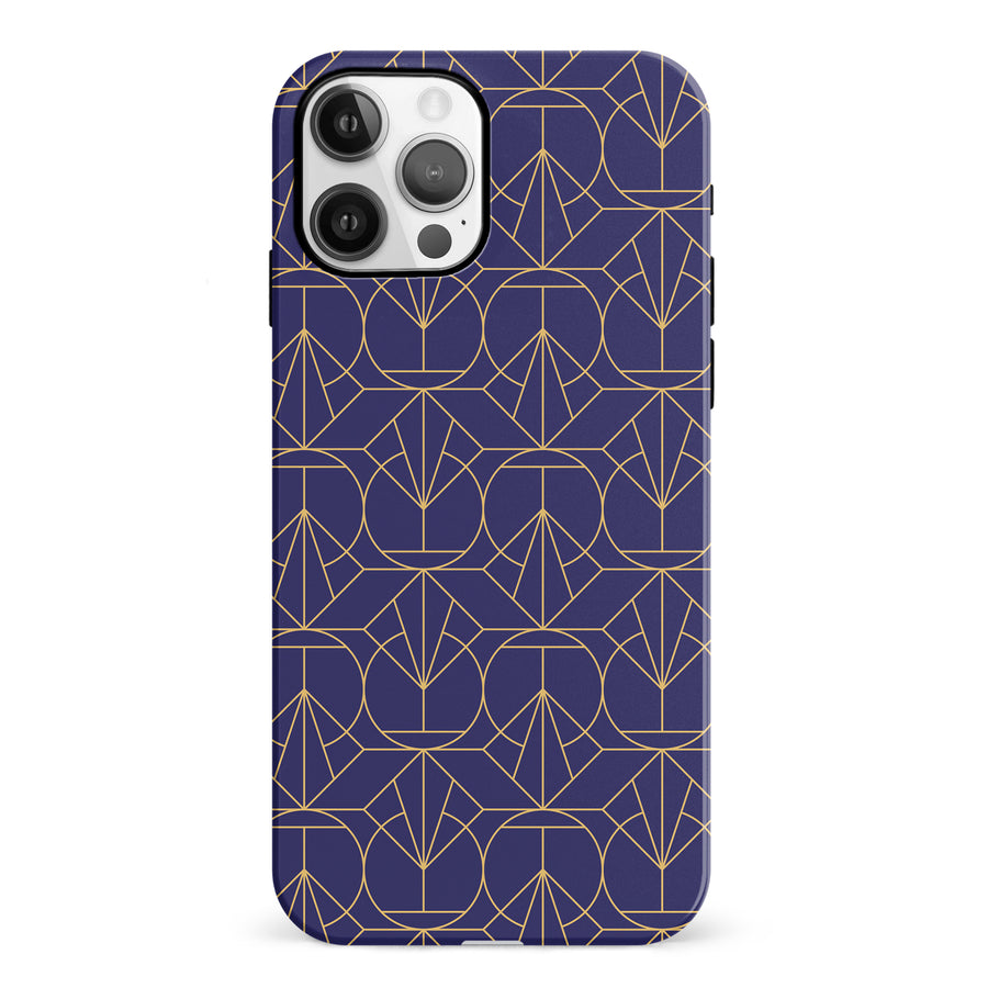 iPhone 12 Opulent Art Deco Phone Case in Purple