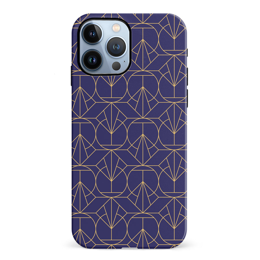 iPhone 12 Pro Opulent Art Deco Phone Case in Purple