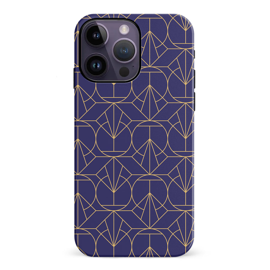 iPhone 14 Pro Max Opulent Art Deco Phone Case in Purple