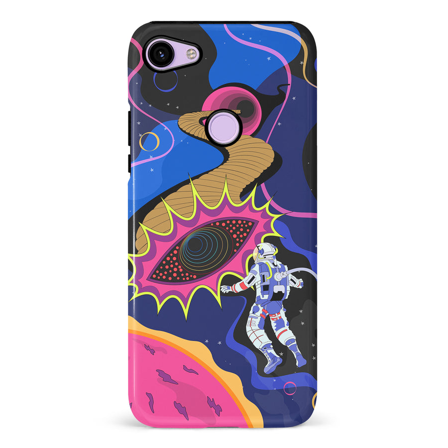 Google Pixel 3 A Space Oddity Psychedelic Phone Case
