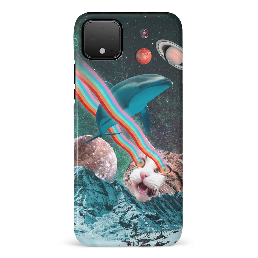 Google Pixel 4 XL Cats in Space Psychedelic Phone Case