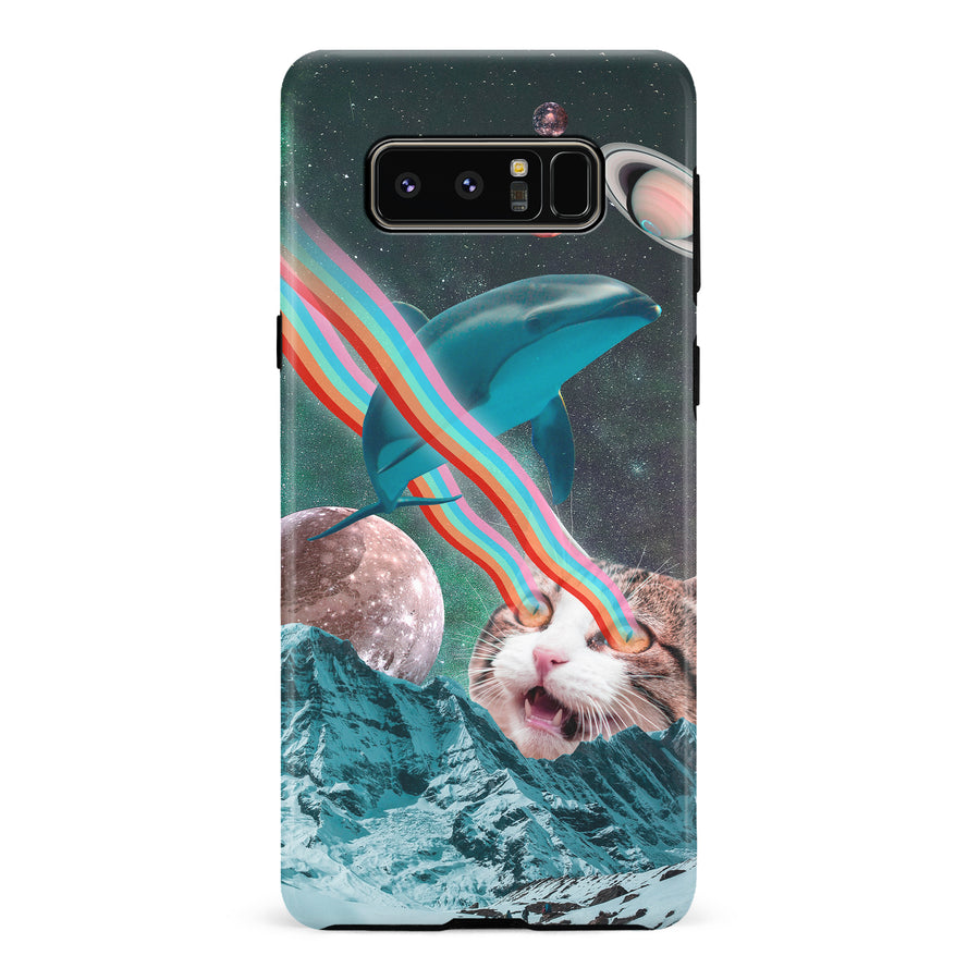 Samsung Galaxy Note 8 Cats in Space Psychedelic Phone Case