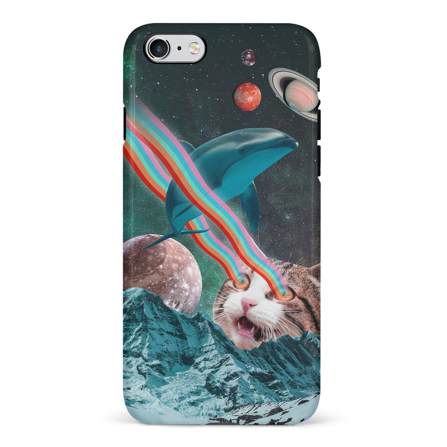 iPhone 6S Plus Cats in Space Psychedelic Phone Case