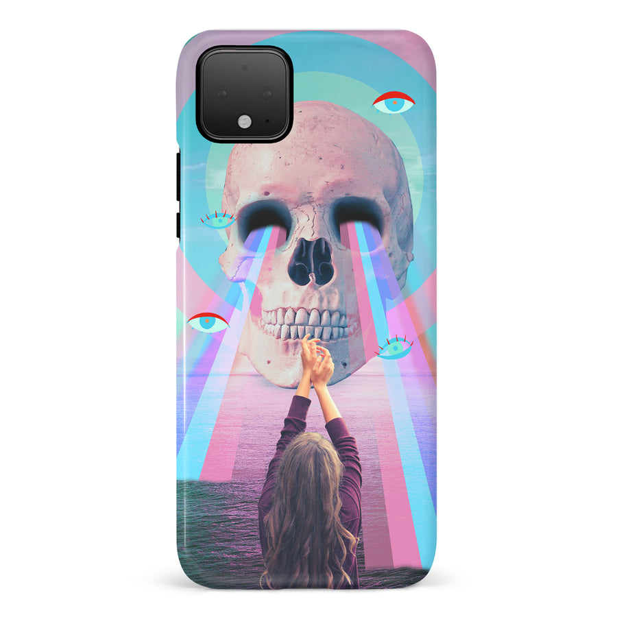 Google Pixel 4 Skull with Lasers Phone Case