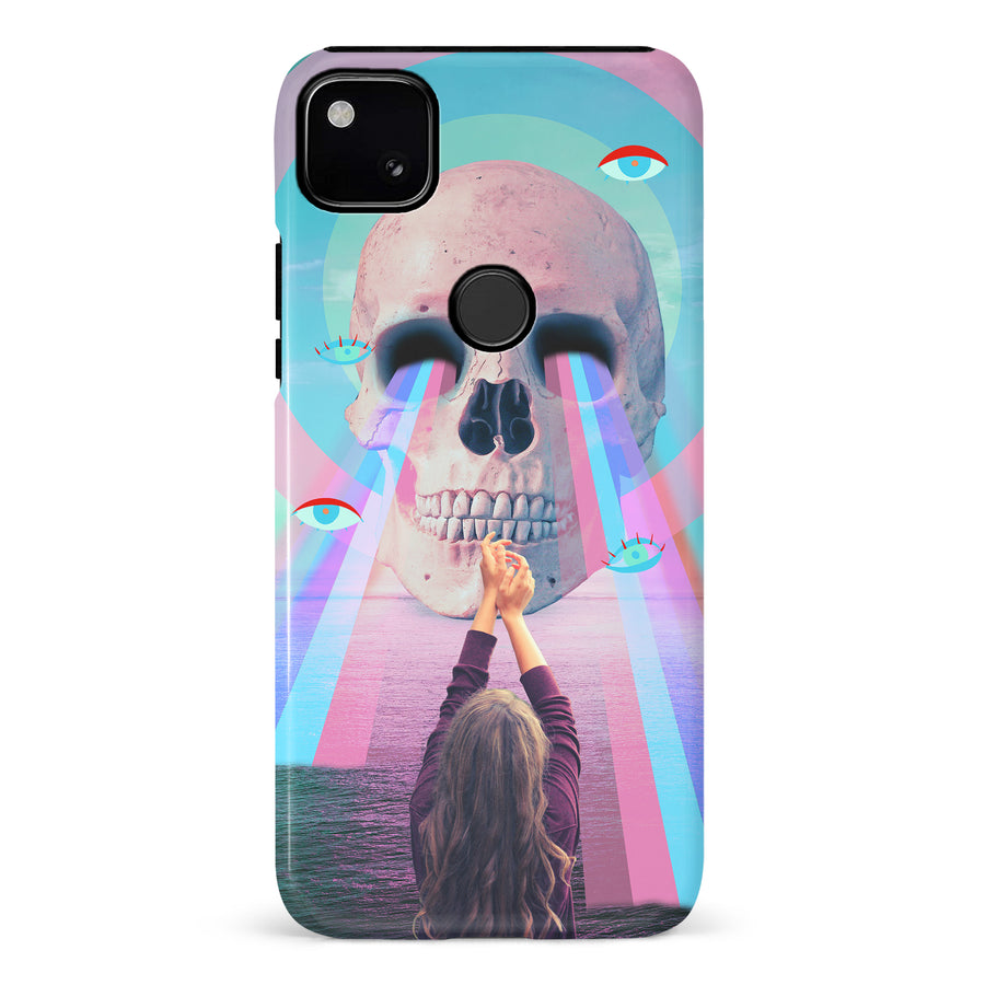 Google Pixel 4A Skull with Lasers Phone Case