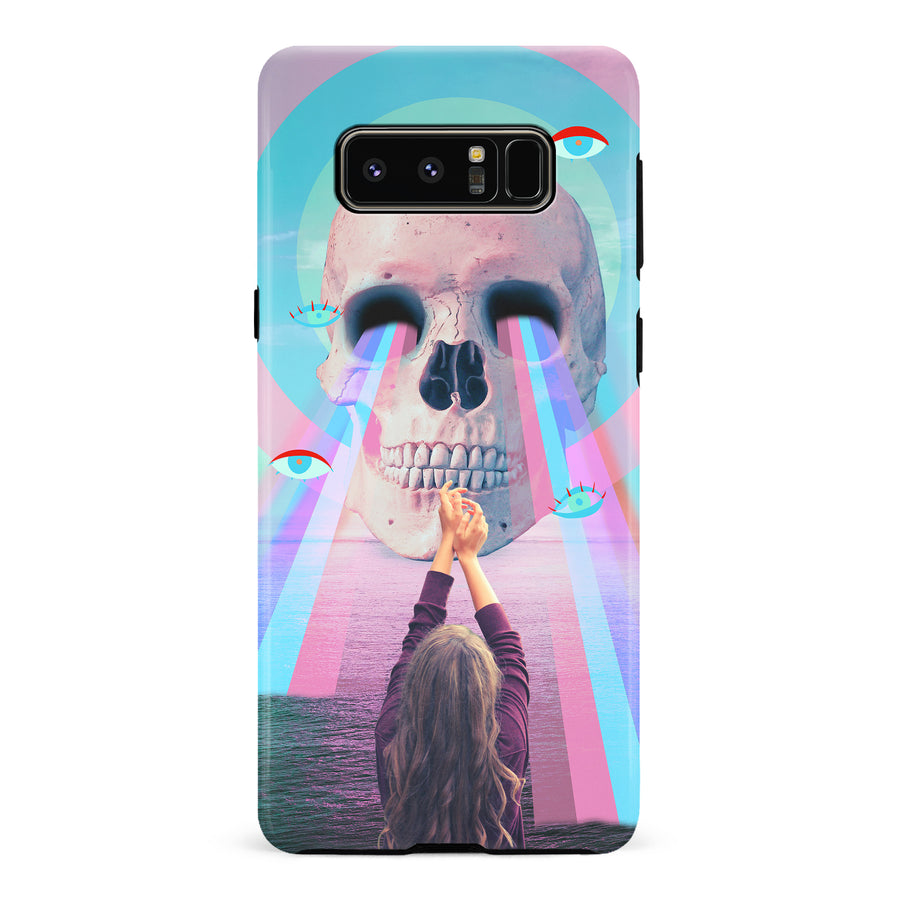 Samsung Galaxy Note 8 Skull with Lasers Phone Case