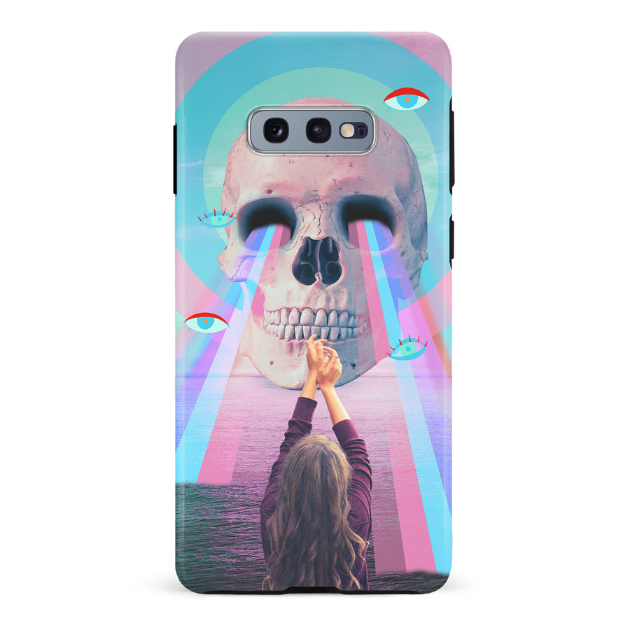 Samsung Galaxy S10e Skull with Lasers Phone Case