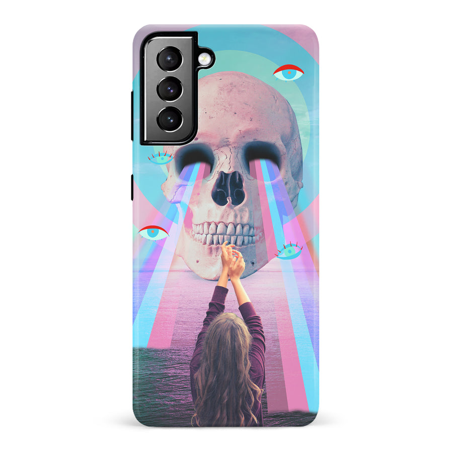 Samsung Galaxy S21 Plus Skull with Lasers Phone Case