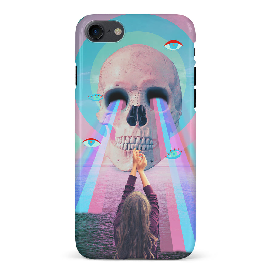 iPhone 7/8/SE Skull with Lasers Phone Case