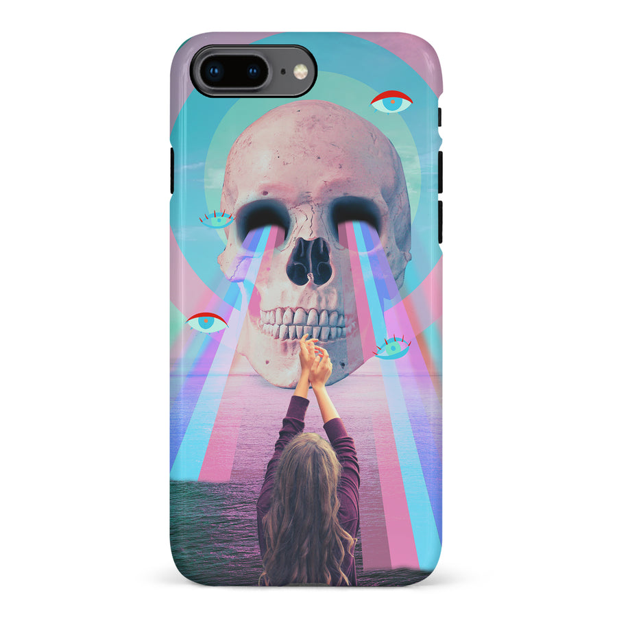 iPhone 8 Plus Skull with Lasers Phone Case