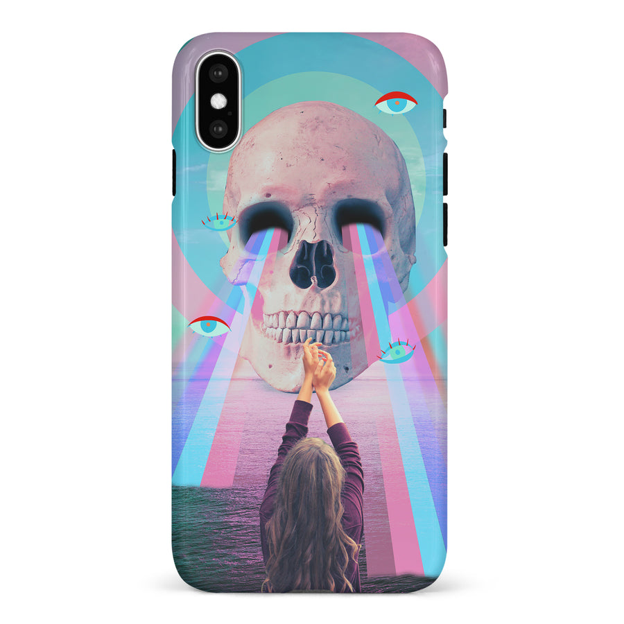 iPhone X/XS Skull with Lasers Phone Case