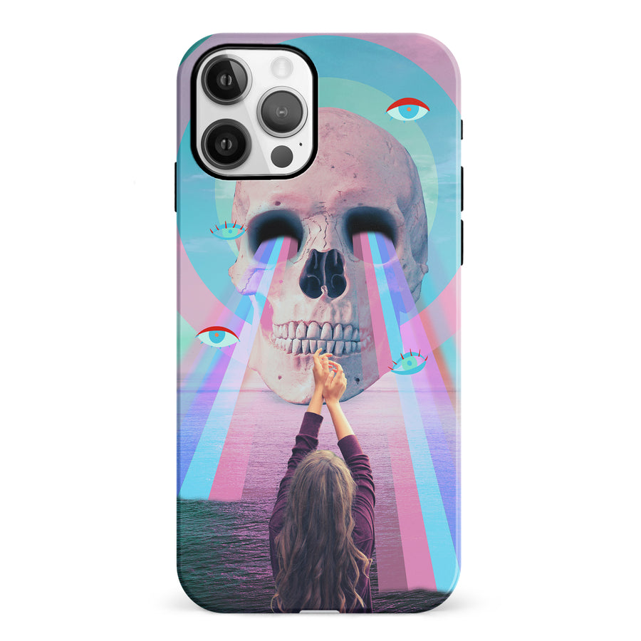 iPhone 12 Skull with Lasers Phone Case