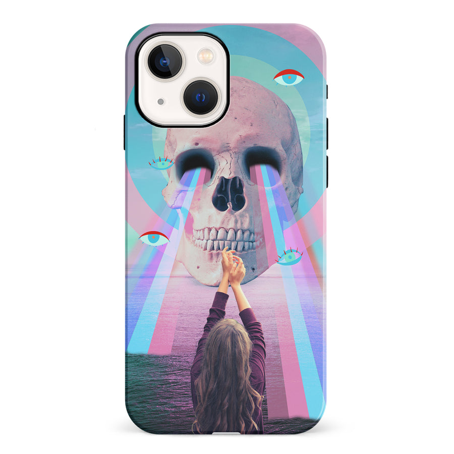iPhone 13 Skull with Lasers Phone Case