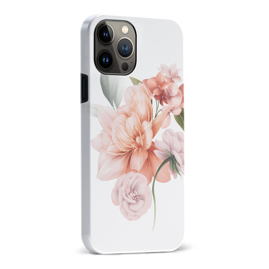 iPhone 13 Pro Max full bloom phone case in white