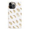 iPhone 13 Pro Max gold fern leaves phone case in white