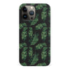 iPhone 13 Pro Max Banana Leaves Floral Phone Case in Black