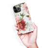 iPhone 13 Pro Max peonies one phone case in white