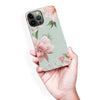 iPhone 13 Pro Max Peonies Two Floral Phone Case in Green