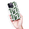 iPhone 14 Pro Max Banana Leaves Floral Phone Case in White