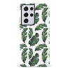 Samsung Galaxy S21 Ultra Banana Leaves Floral Phone Case in White