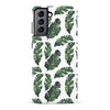 Samsung Galaxy S22 Banana Leaves Floral Phone Case in White