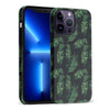 iPhone 14 Pro Max Banana Leaves Floral Phone Case in Black