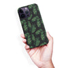 iPhone 14 Pro Max Banana Leaves Floral Phone Case in Black