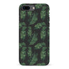 iPhone 7 Plus / 8 Plus Banana Leaves Floral Phone Case in Black