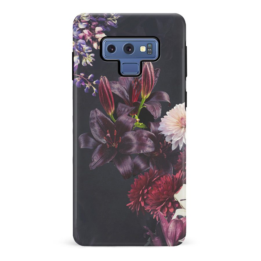 Samsung Galaxy Note 9 Lily Phone Case in Dark Burgundy