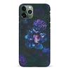 iPhone 11 Pro Blue Rose Phone Case in Dark Green