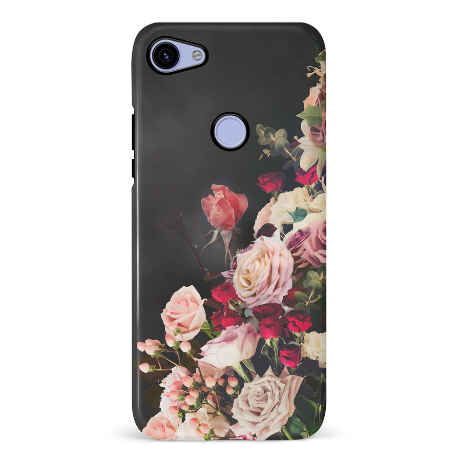 Google Pixel 3A XL Roses Phone Case in Black