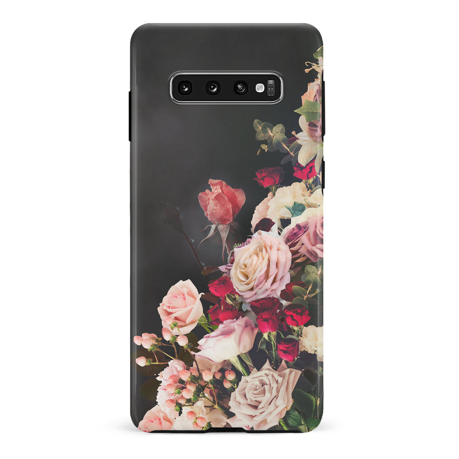 Samsung Galaxy S10 Plus Roses Phone Case in Black