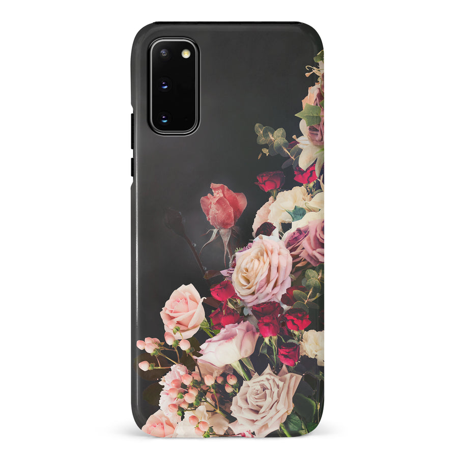 Samsung Galaxy S20 Roses Phone Case in Black