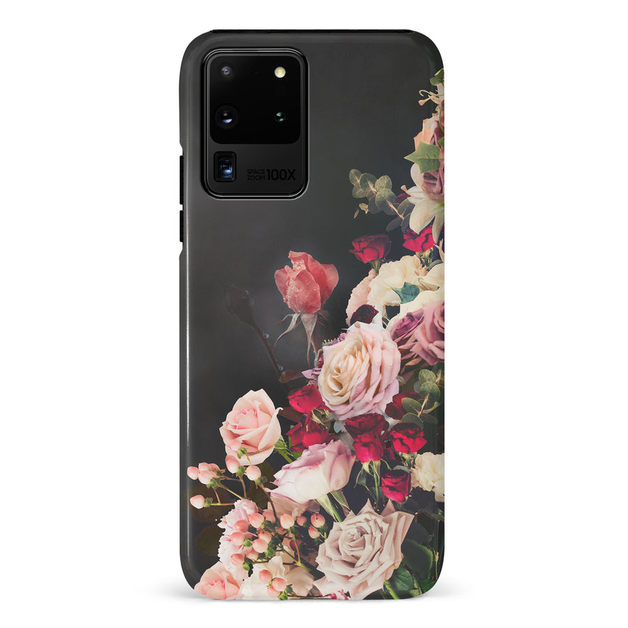 Samsung Galaxy S20 Ultra Roses Phone Case in Black