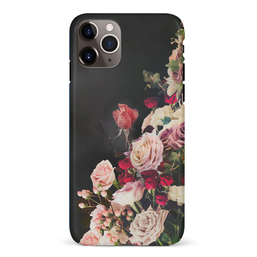 iPhone 11 Pro Max Roses Phone Case in Black