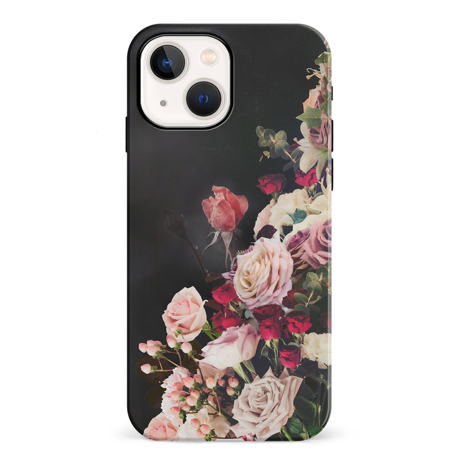 iPhone 13 Roses Phone Case in Black