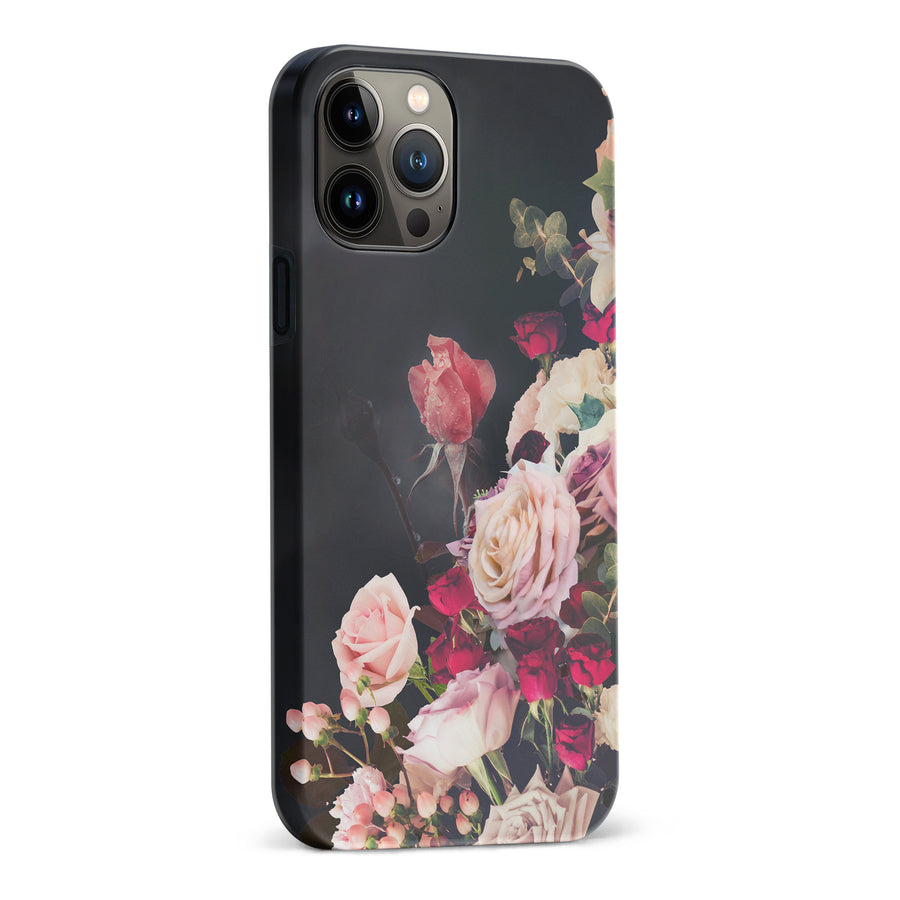 iPhone 13 Pro Max Roses Phone Case in Black