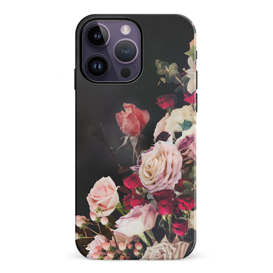 iPhone 14 Pro Max Roses Phone Case in Black
