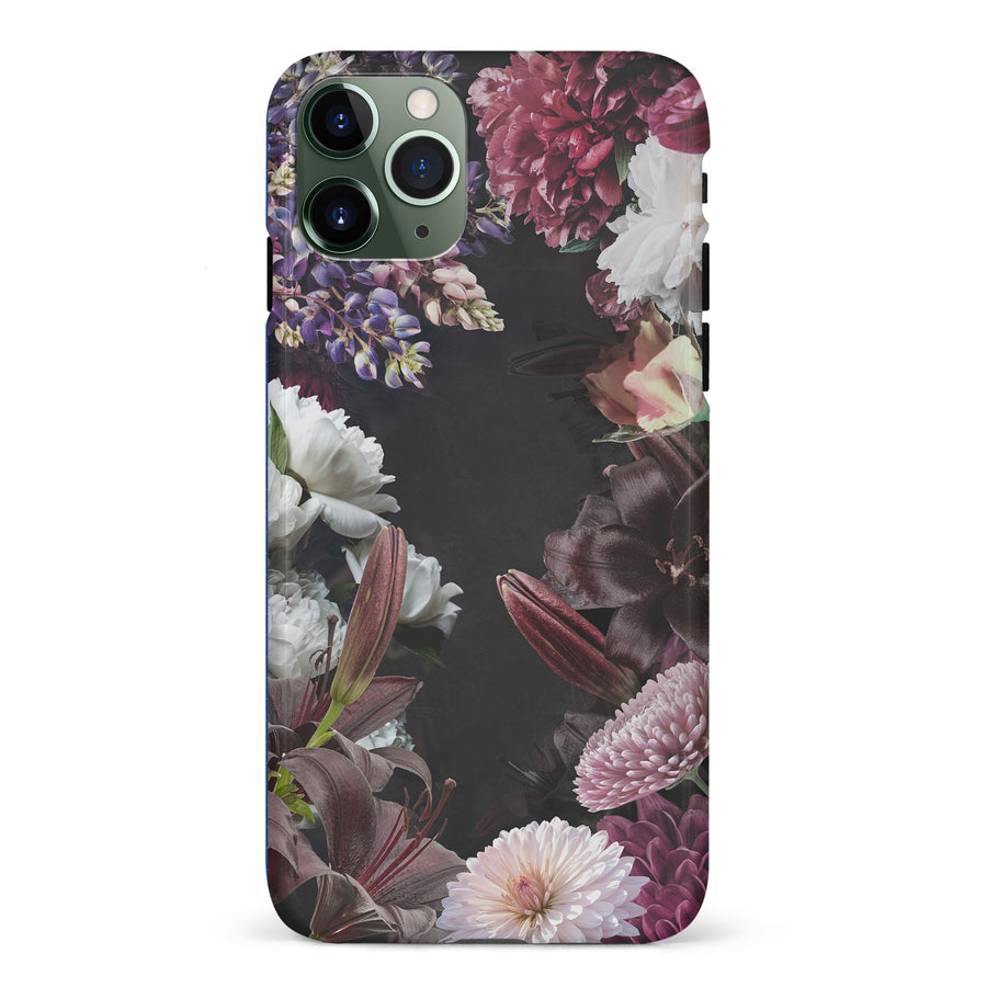 iPhone 11 Pro Flower Garden Phone Case in Black