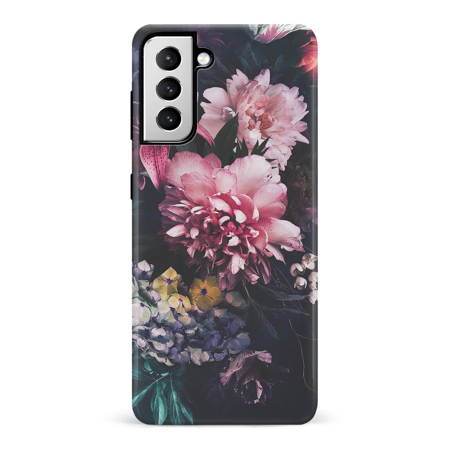 Samsung Galaxy S21 Flower Garden Phone Case in Pink