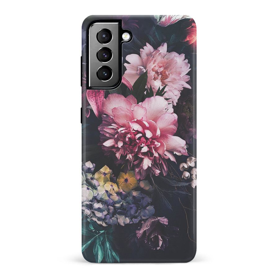Samsung Galaxy S21 Plus Flower Garden Phone Case in Pink