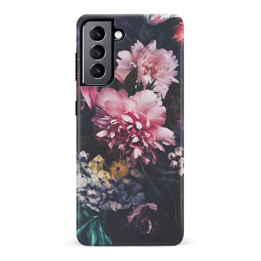 Samsung Galaxy S22 Flower Garden Phone Case in Pink